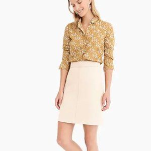 J.Crew Princess Mini Skirt in Double-Serge Wool